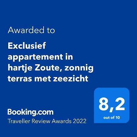 Exclusief In Hartje Zoute, Zonnig Terras Met Zeezicht Apartment Knokke-Heist